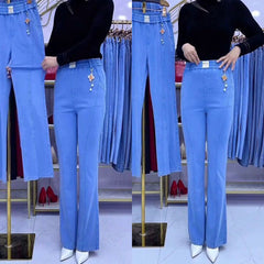 🏆【Nedávné horké výprodeje】👖【S-4XL】Dámské strečové džíny s vysokým pasem