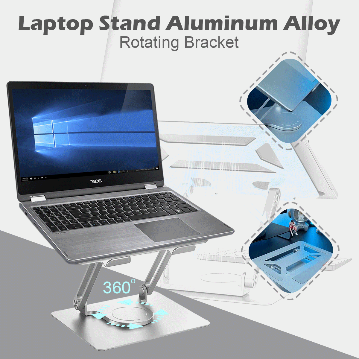 Stojan na notebook Otočný stojan z hliníkové slitiny z hliníkové slitiny