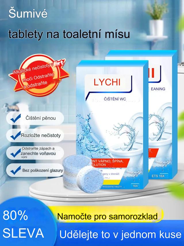【3 krabice】16 tablet v krabici, silná čisticí pěna na toalety