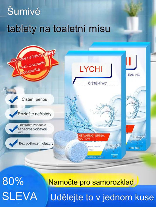 【3 krabice】16 tablet v krabici, silná čisticí pěna na toalety