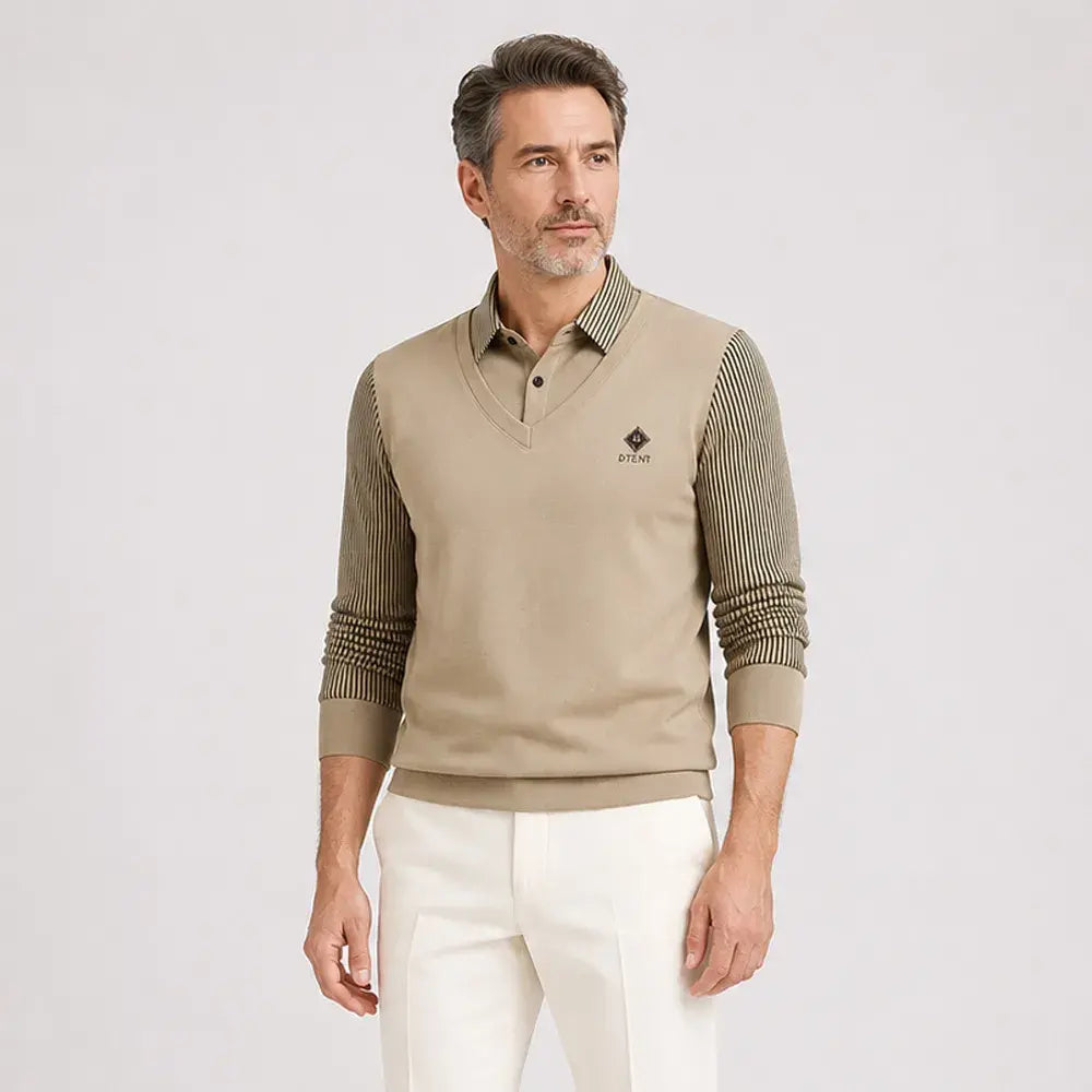 👔【M-4XL】2026 Nové pánské zimní polo tričko větších velikostí s límečkem a fleecovou podšívkou.