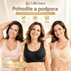 🎉 Poslední den! Sleva 50 % na podprsenku se zapínáním vpředu, překříženými zády a vysokou oporou.