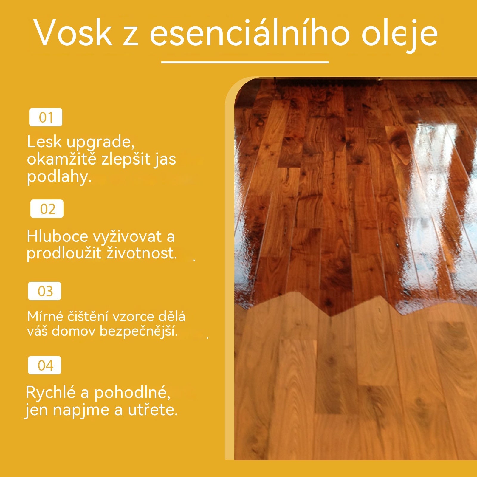【Kupte 1 a získejte 1 zdarma】Lešticí sprej na dřevo s včelím voskem 120 ml (včetně houbičky a hadříku) pro péči o nábytek, prevenci praskání a ochranu laku.