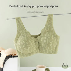 【Balení po 3 ks】(40-100KG)Dámská krajková podprsenka s bezdrátovým otevíráním vpředu [Poslední den - sleva 49 %]