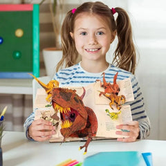 📕 3D encyklopedie prehistorických dinosaurů - vyskakovací kniha - encyklopedie dinosaurů