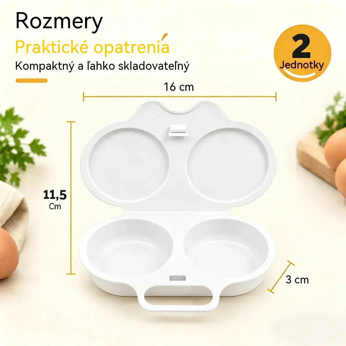 🎁2 kusy za 480Kč💥Vajíčkový hrnec do mikrovlnky: dvojitý, nepřilnavý a snadno se čistí.