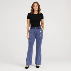 👖【S-4XL】Dámské strečové džíny s vysokým pasem