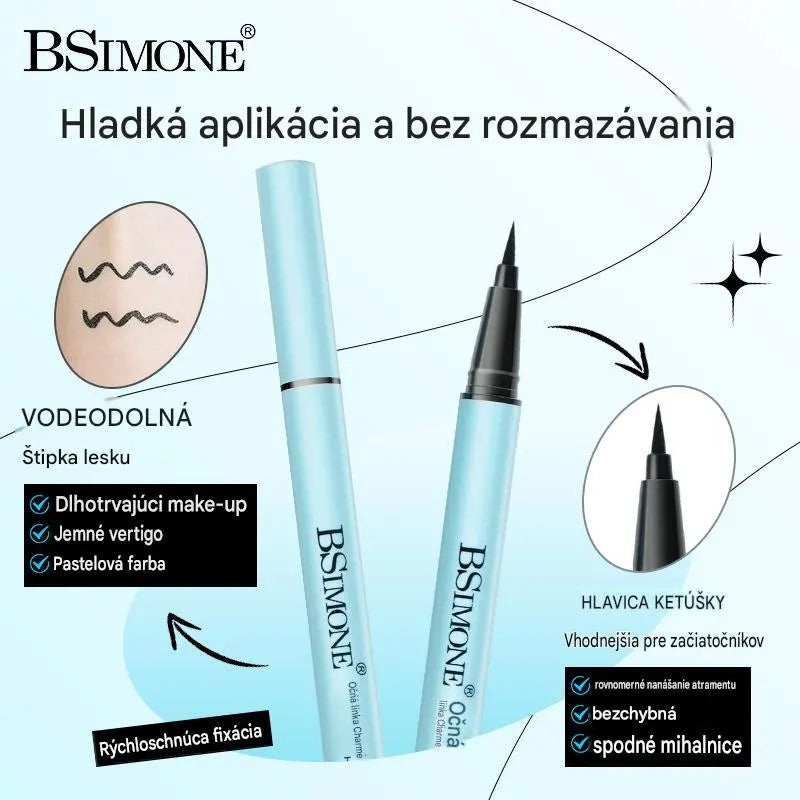 🔥✨【Kupte 1 a získejte 1 zdarma】Ultra jemná voděodolná tekutá oční linka