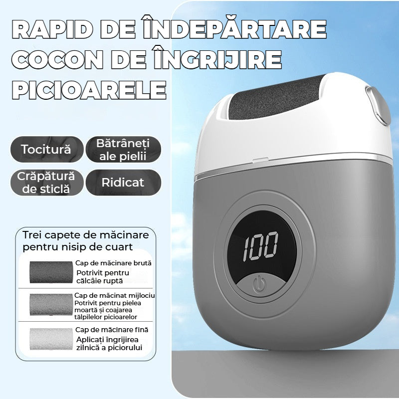 ✨🔥45% sleva za super cenu🔥🦶🛁Nové elektrické kolečko na nohy, odstraňování odumřelé kůže na patách, LED pomocné osvětlení.elektrické kolečko na nohy pro pedikúru