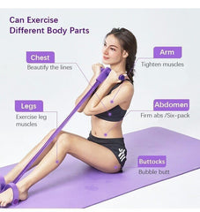 【 50% sleva】 Odporový pás ve stylu pedálu, fitness lano, přenosné fitness lano