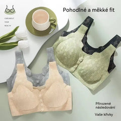 【Balení po 3 ks】(40-100KG)Dámská krajková podprsenka s bezdrátovým otevíráním vpředu [Poslední den - sleva 49 %]