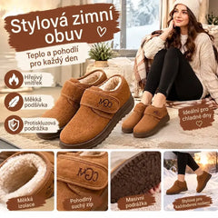 🏆Zimní vlněné🔥【36–41】Trendy dámské zimní kotníkové boty v novém stylu s měkkou podšívkou