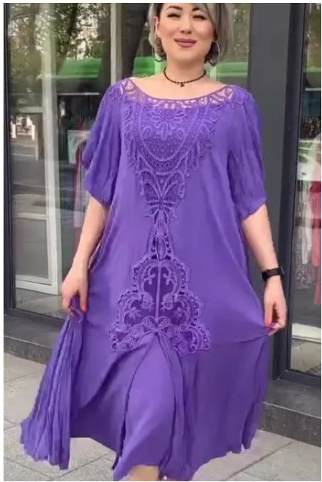 💖【S-5XL】nové šaty, plus size, pohodlné a volné Vynikající kvalita Perfektně padnou všem typům postav
