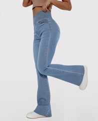 👖✨【Sleva 50 % na omezenou dobu】Horký hit – džíny s vysokým pasem, zeštíhlující a formující hýždě💖