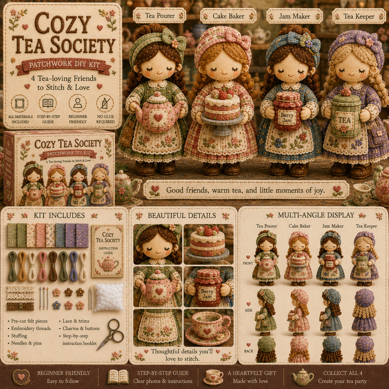 🎁Poslední den: Využijte slevu 49 %! 🧵 Miniaturní patchworková sada ze série Miniature World.