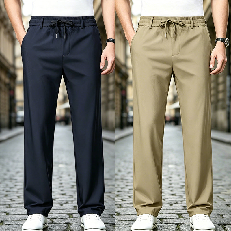 👖【Kupte 1 a získejte 1 zdarma】Ležérní kalhoty rovné délky – pružný, jemný a prodyšný materiál pro maximální pohodlí