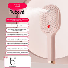 💖💨Hřeben s funkcí stříkání jedním tlačítkem, která účinně zabraňuje zamotávání vlasů.