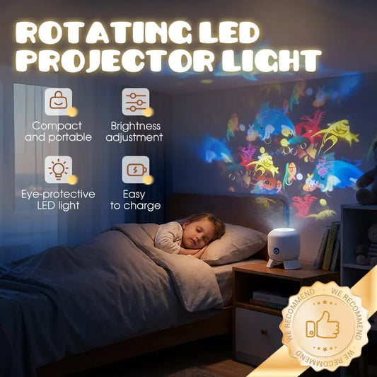 Dynamický rotující LED projektor