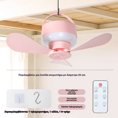 ⏰ Časově omezená nabídka: Nabíjecí stropní ventilátor s LED světlem!