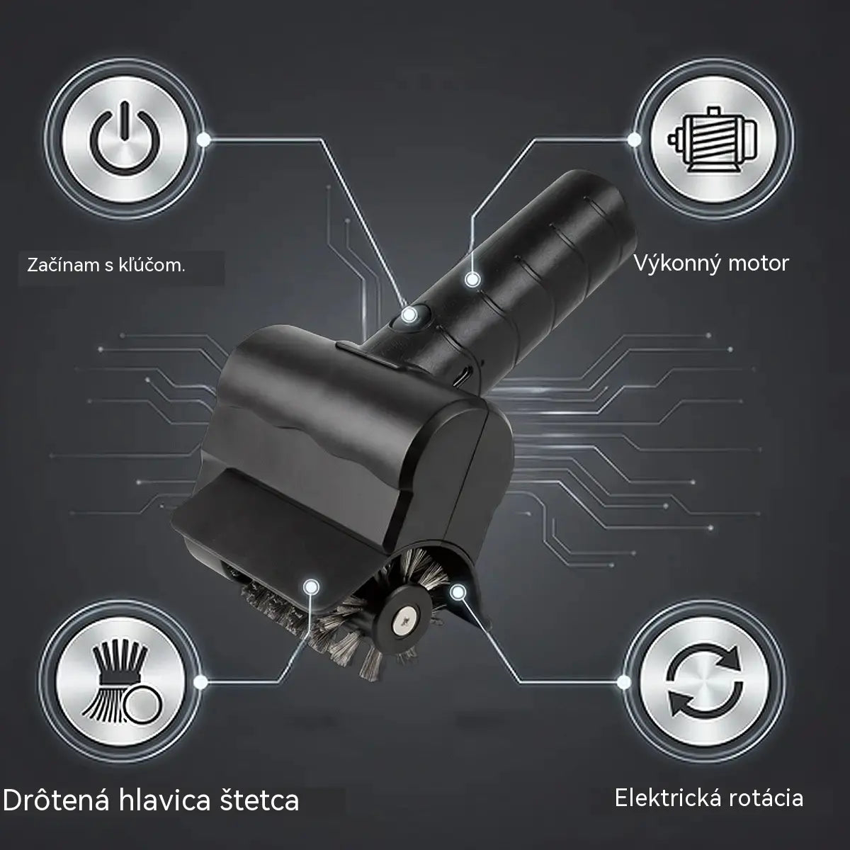 🔋🧹 Bezdrátový elektrický čistící kartáč na gril – lithiová baterie, multifunkční a snadno použitelná 🔥🍖