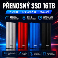 🏆Časově omezená nabídka⚡ 🔥16TB přenosný mini SSD disk typu C s vysokou kapacitou